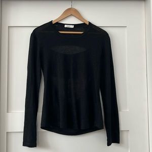 Sexy Linen top with double open back by A. L. C.